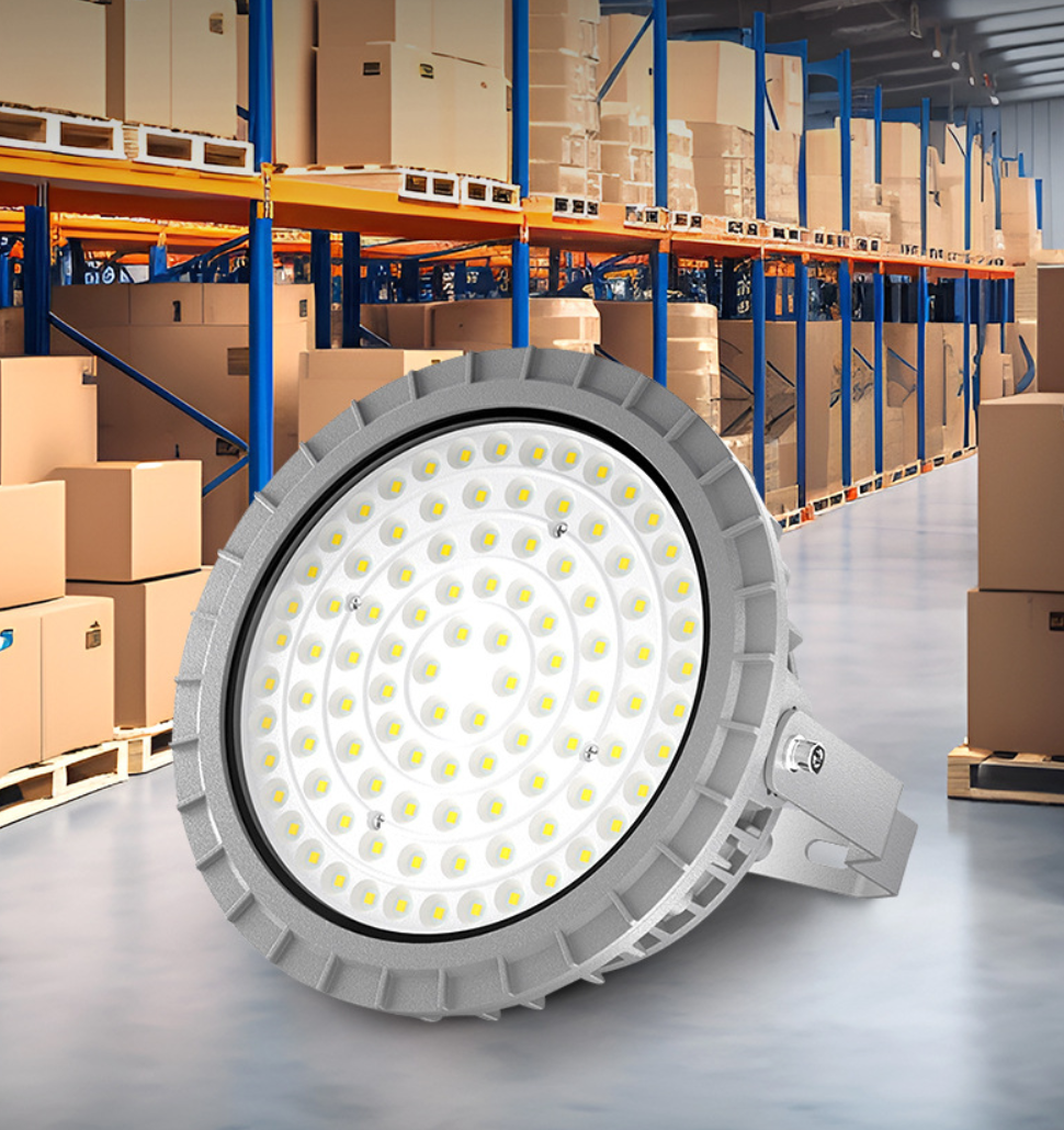 Round LED Explosion-proof High Bay Light, Industrial Lighting for Factory & Warehouse, Ceiling & Flood Light