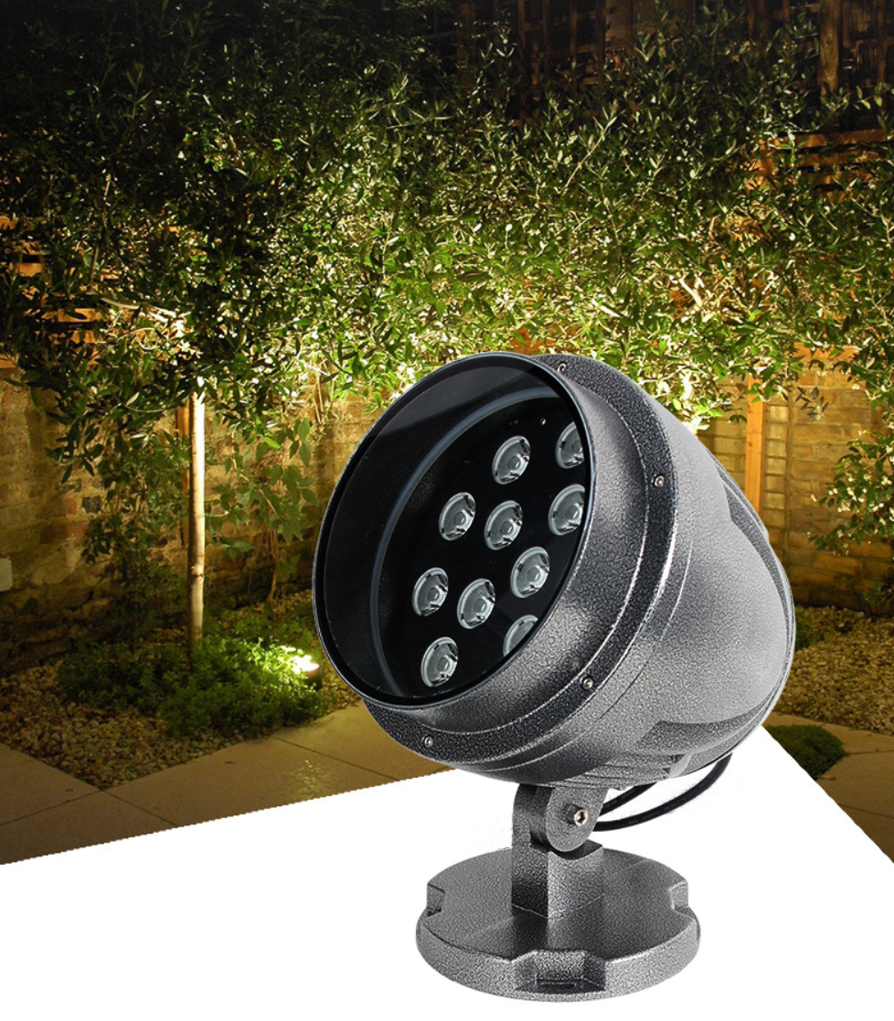 LED Round High Power DMX512 RGBW Flood Light | Outdoor Waterproof Tree Light for Building, Garden & Scenic Area